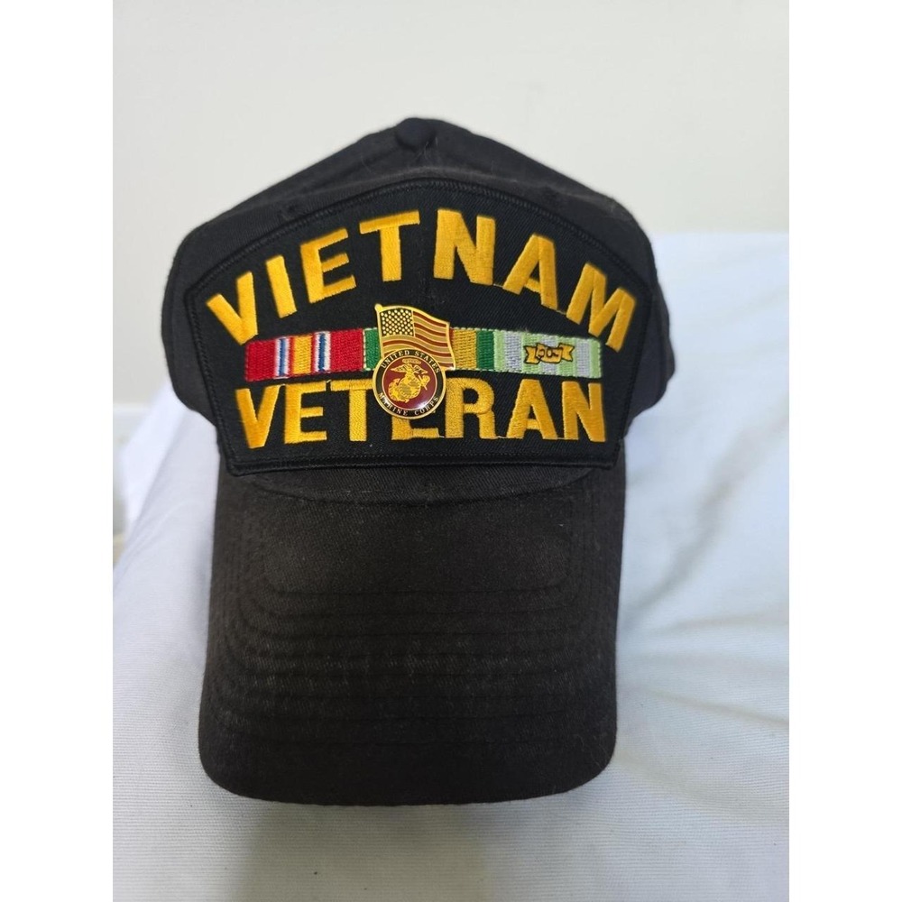 Vintage VIETNAM VETERAN Snap Back Truckers Hat